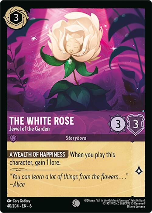 The White Rose - Jewel of the Garden (40/204) (Azurite Sea)