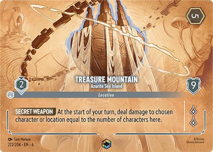 Treasure Mountain - Azurite Sea Island (Enchanted) (222/204) (Azurite Sea)