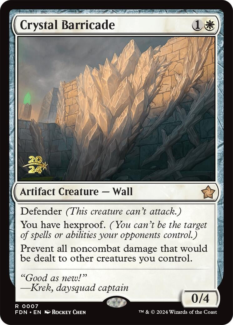 Crystal Barricade (7) (Prerelease Cards)