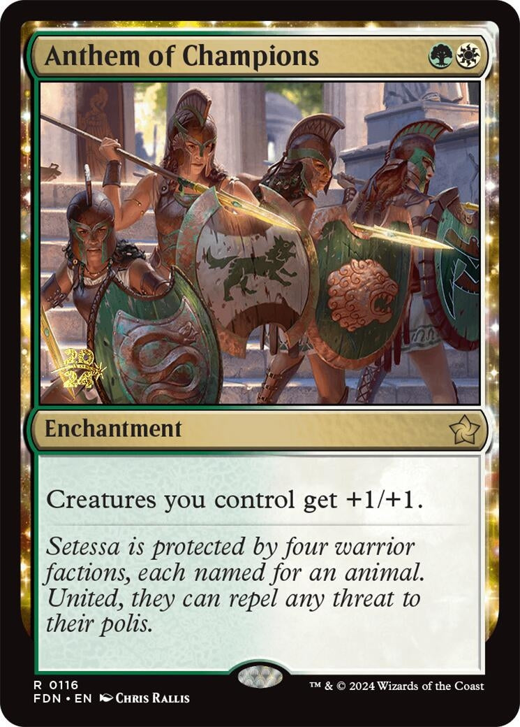 Anthem of Champions (116) (Prerelease Cards)