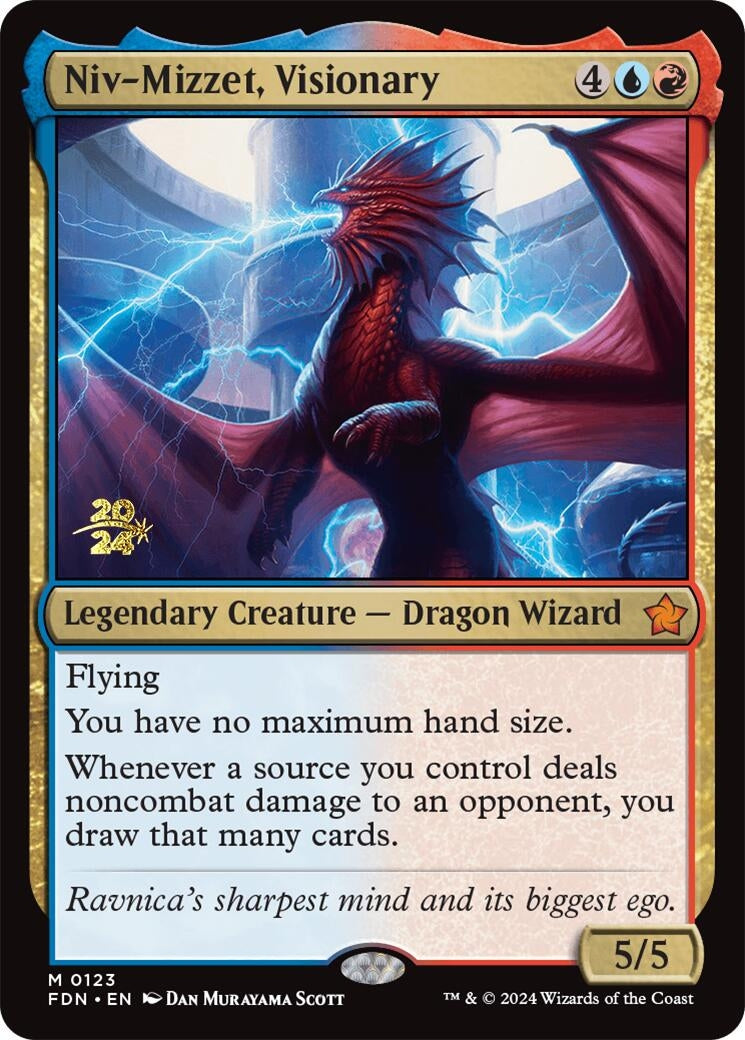 Niv-Mizzet, Visionary (123) (Prerelease Cards)
