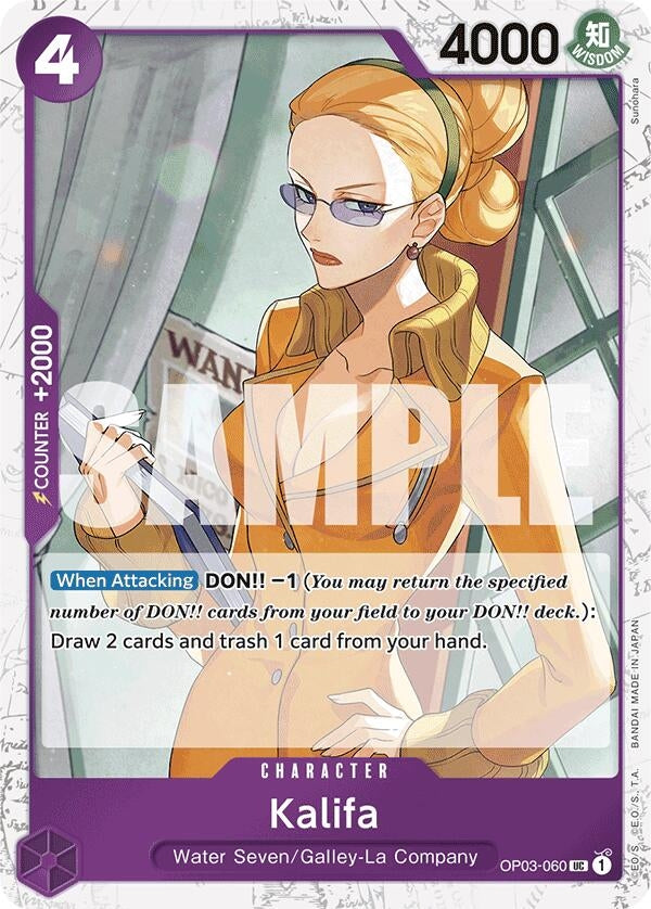 Kalifa (Jolly Roger Foil) (OP03-060) (Premium Booster -The Best-)