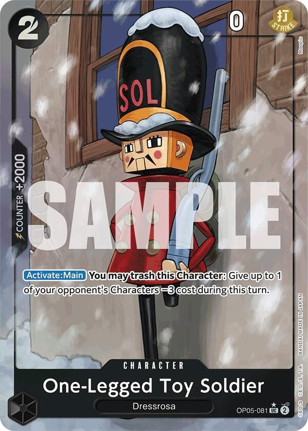 One-Legged Toy Soldier (Full Art) (OP05-081) (Premium Booster -The Best-)
