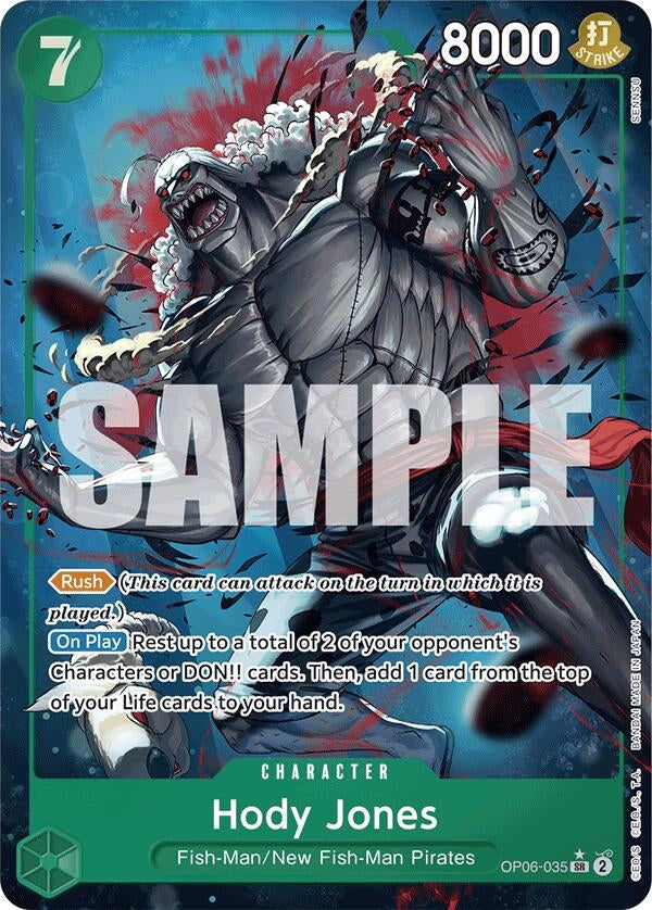 Hody Jones (Alternate Art) (OP06-035) (Premium Booster -The Best-)