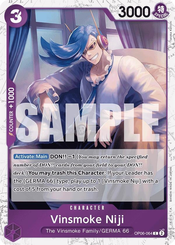 Vinsmoke Niji (OP06-064) (Jolly Roger Foil) (OP06-064) (Premium Booster -The Best-)