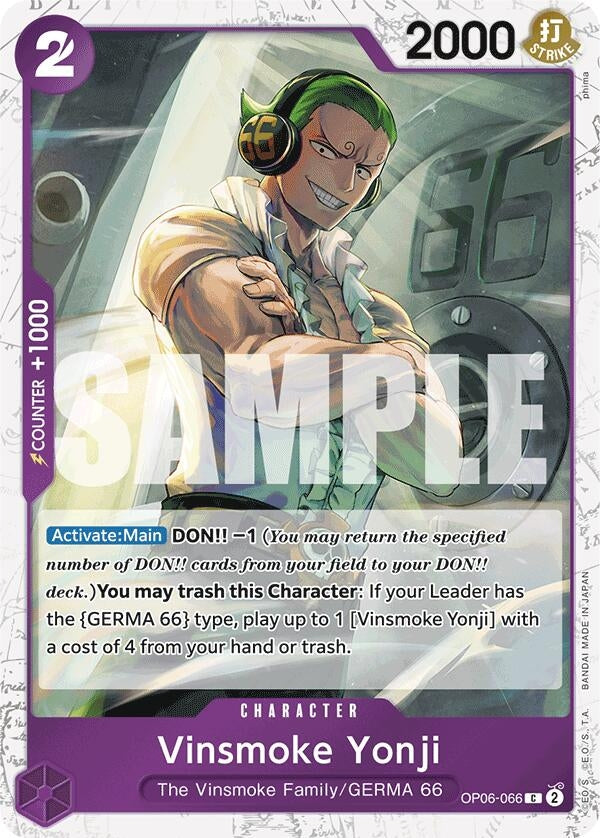 Vinsmoke Yonji (OP06-066) (Jolly Roger Foil) (OP06-066) (Premium Booster -The Best-)