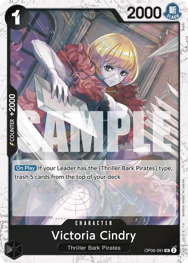 Victoria Cindry (Jolly Roger Foil) (OP06-091) (Premium Booster -The Best-)