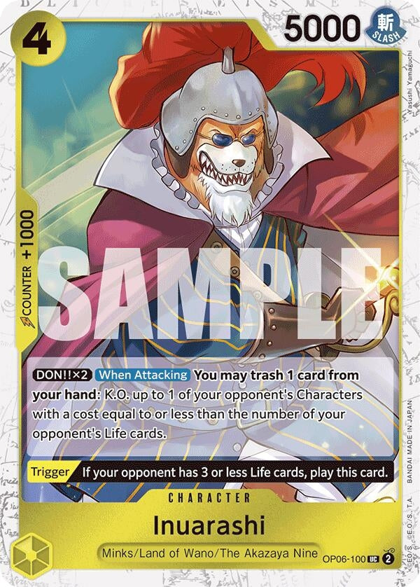 Inuarashi (Jolly Roger Foil) (OP06-100) (Premium Booster -The Best-)
