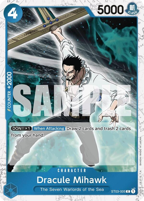 Dracule Mihawk (ST03-005) (Jolly Roger Foil) (ST03-005) (Premium Booster -The Best-)