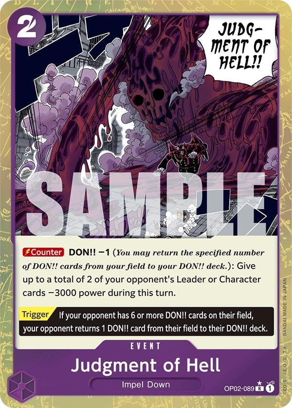 Judgment of Hell (Textured Foil) (OP02-089) (Premium Booster -The Best-)