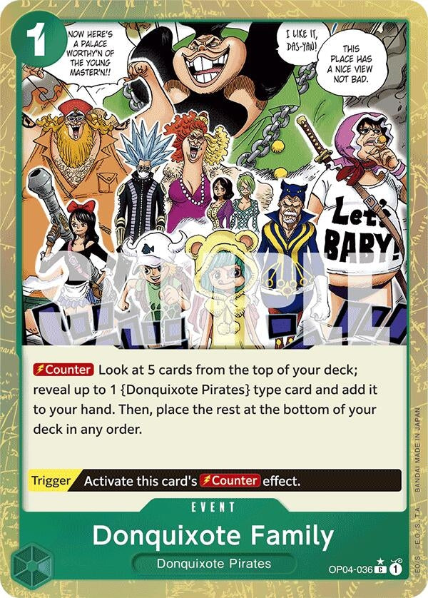 Donquixote Family (Textured Foil) (OP04-036) (Premium Booster -The Best-)