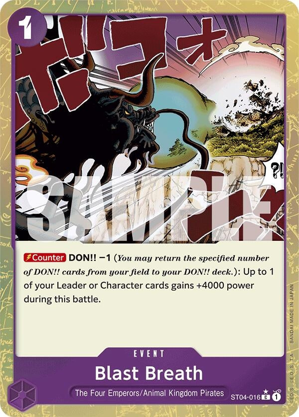 Image for Blast Breath (Textured Foil) (ST04-016) (Premium Booster -The Best-) - One Piece Card Game