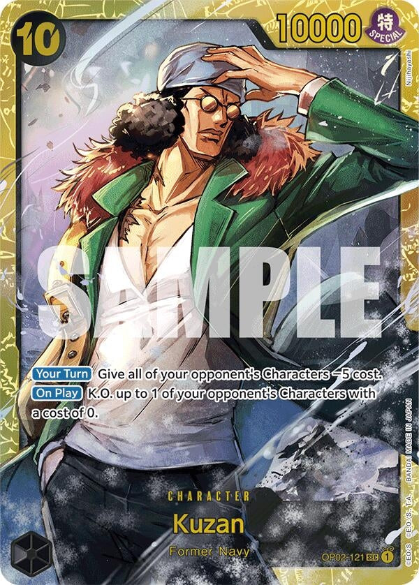 Kuzan (OP02-121) (Reprint) (OP02-121) (Premium Booster -The Best-)