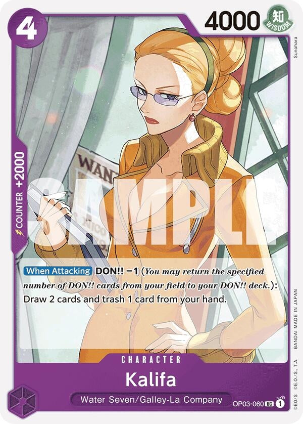 Image for Kalifa (Reprint) (OP03-060) (Premium Booster -The Best-) - One Piece Card Game