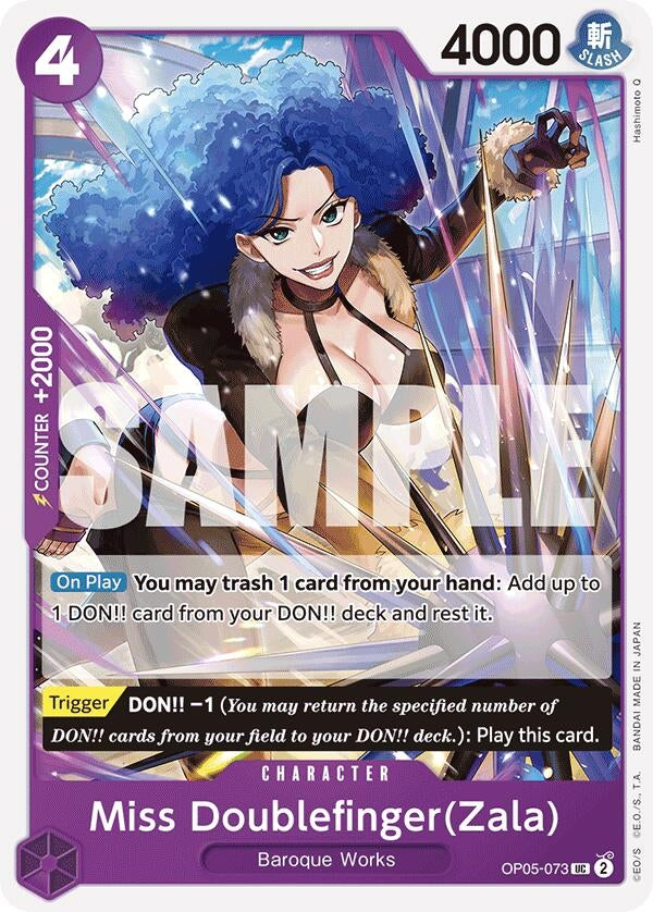 Miss Doublefinger(Zala) (Reprint) (OP05-073) (Premium Booster -The Best-)