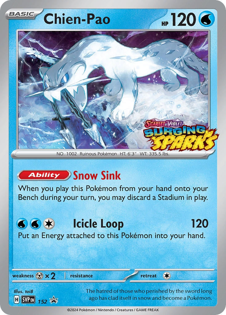 Image for Chien-Pao - 152 (152) (SV: Scarlet & Violet Promo Cards) - Pokemon