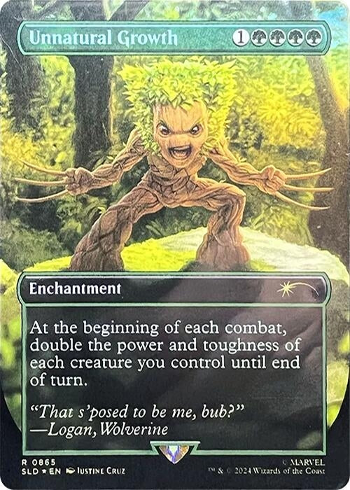Image for Unnatural Growth (Rainbow Foil) (865) - Magic: The Gathering