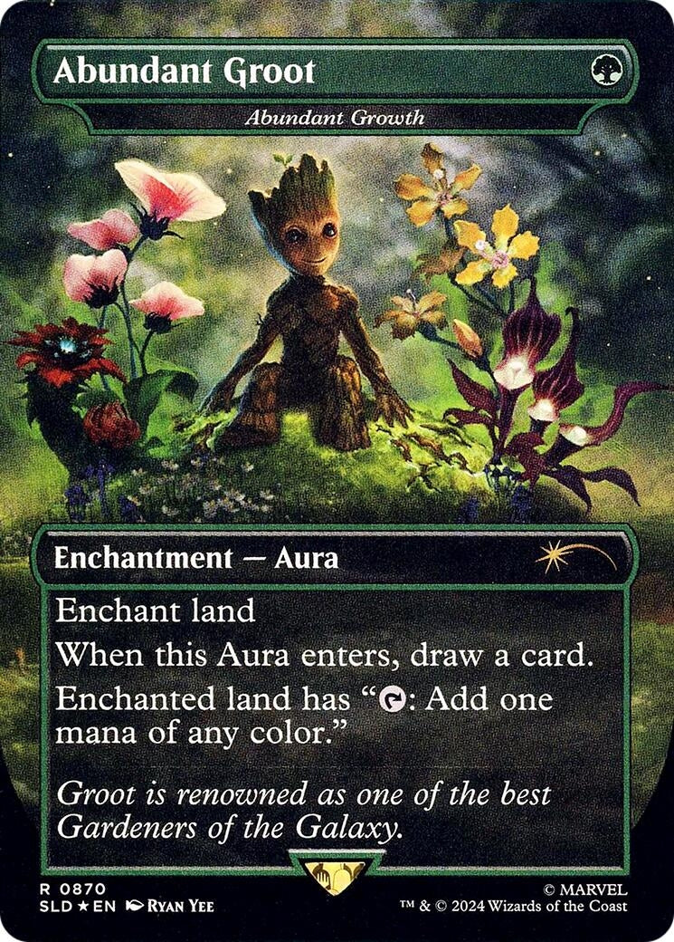 Abundant Groot - Abundant Growth (Rainbow Foil) (870) (Secret Lair Drop Series)