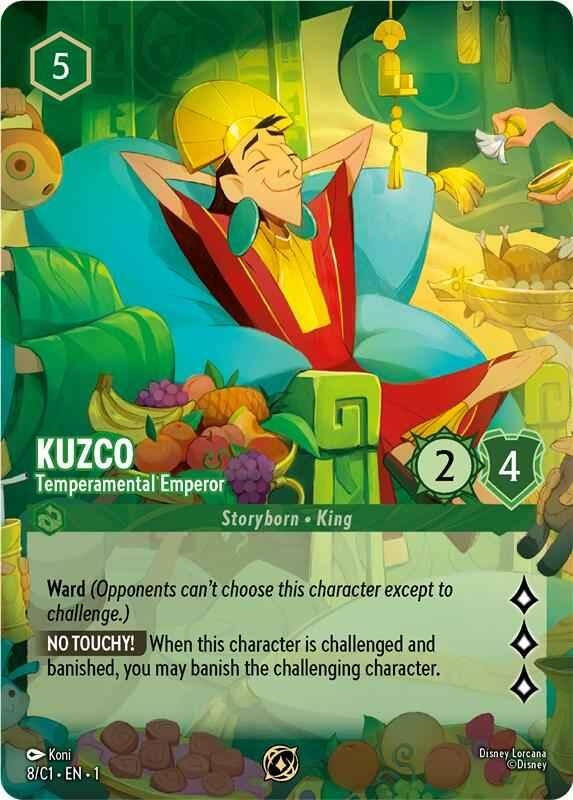 Kuzco - Temperamental Emperor (8) (Disney Lorcana Promo Cards)