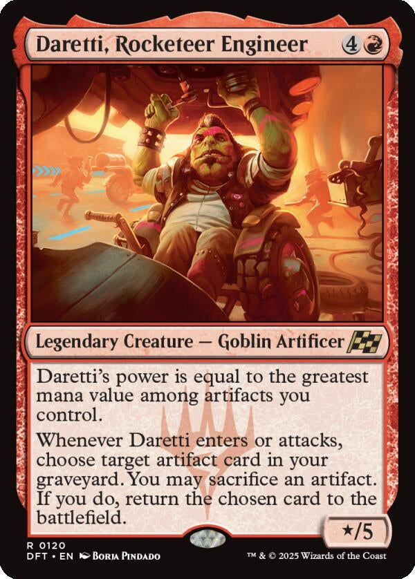 Image for Daretti, Rocketeer Engineer (120) (Aetherdrift) - Magic: The Gathering