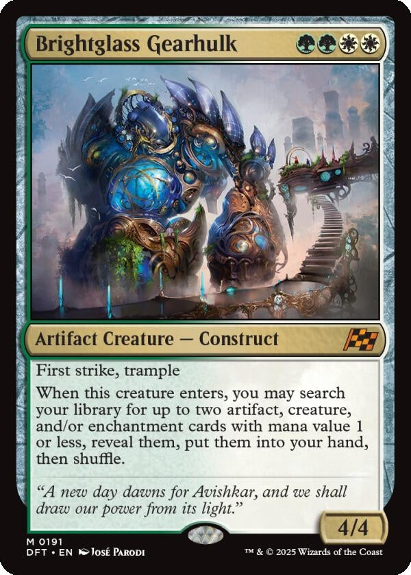 Image for Brightglass Gearhulk (191) (Aetherdrift) - Magic: The Gathering