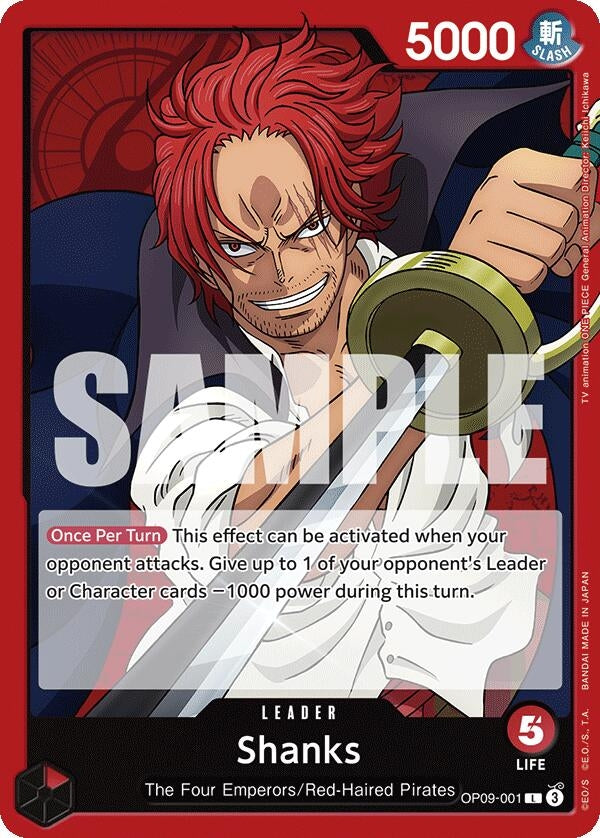 Shanks (001) (OP09-001) (Emperors in the New World)