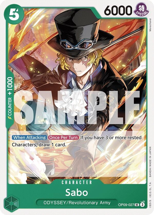 Image for Sabo (027) (OP09-027) (Emperors in the New World) - One Piece Card Game