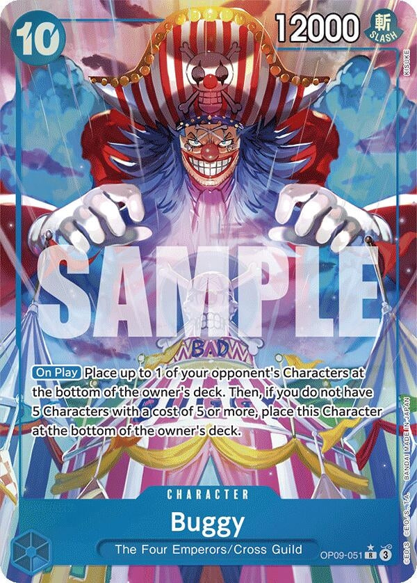 Buggy (051) (Alternate Art) (OP09-051) (Emperors in the New World)