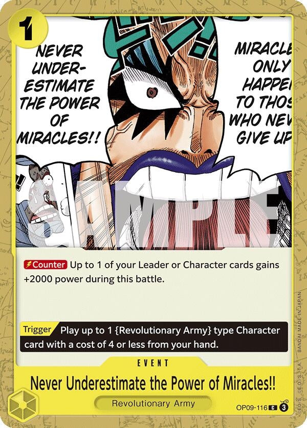 Never Underestimate the Power of Miracles!! (OP09-116) (Emperors in the New World)