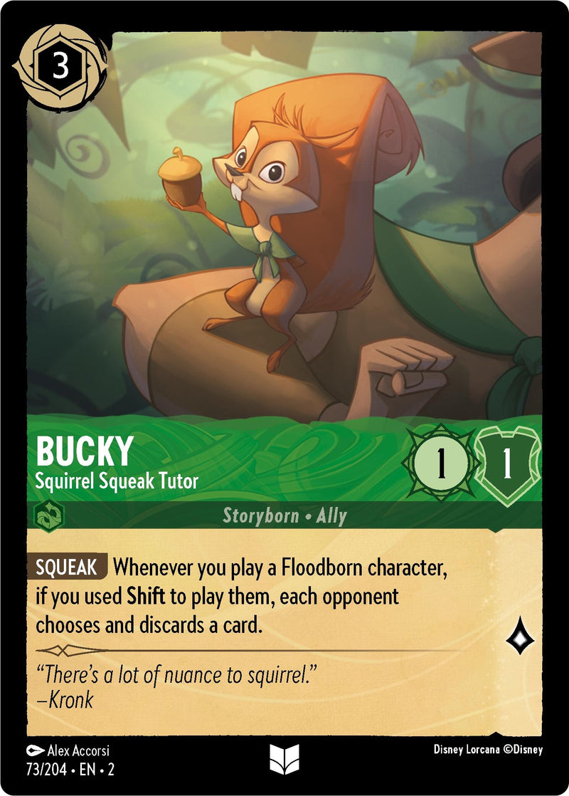 Bucky - Squirrel Squeak Tutor (Errata Version) (73/204) (Rise of the Floodborn)