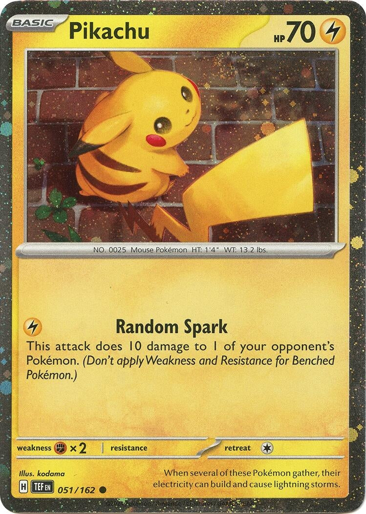 Image for Pikachu - 051/162 (Cosmo Holo) (051/162) (Miscellaneous Cards & Products) - Pokemon