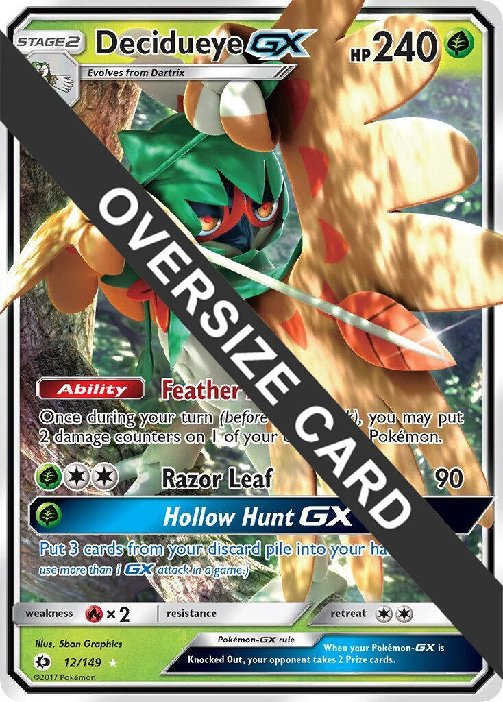 Image for Decidueye GX - 12/149 (Decidueye GX Challenge Box) (12/149) (Jumbo Cards) - Pokemon