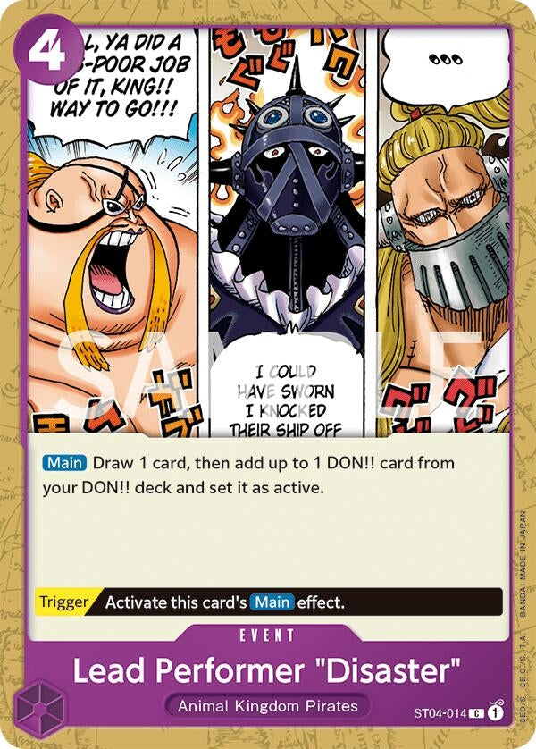 Lead Performer "Disaster" (ST04-014) (Revision Pack Cards)