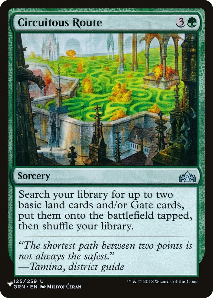 Circuitous Route (125/259) (The List Reprints)