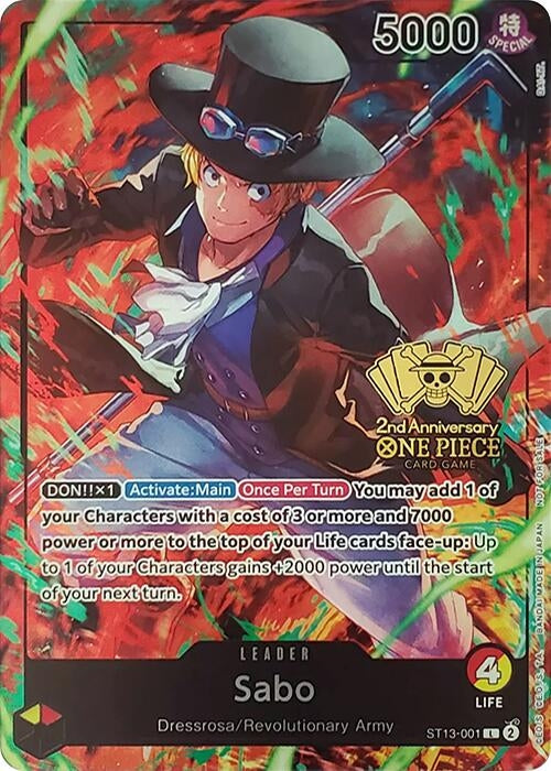 Sabo (2nd Anniversary Tournament) (ST13-001) (One Piece Promotion Cards)