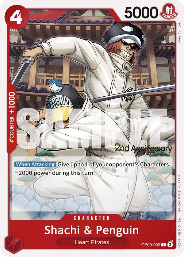 Shachi & Penguin (OP09-003) (Emperors in the New World: 2nd Anniversary Tournament Cards)