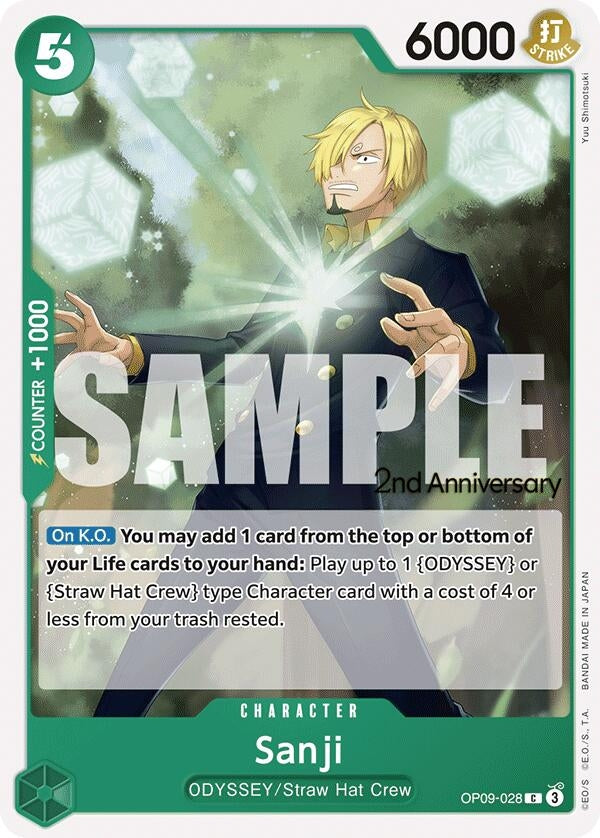 Sanji (028) (OP09-028) (Emperors in the New World: 2nd Anniversary Tournament Cards)