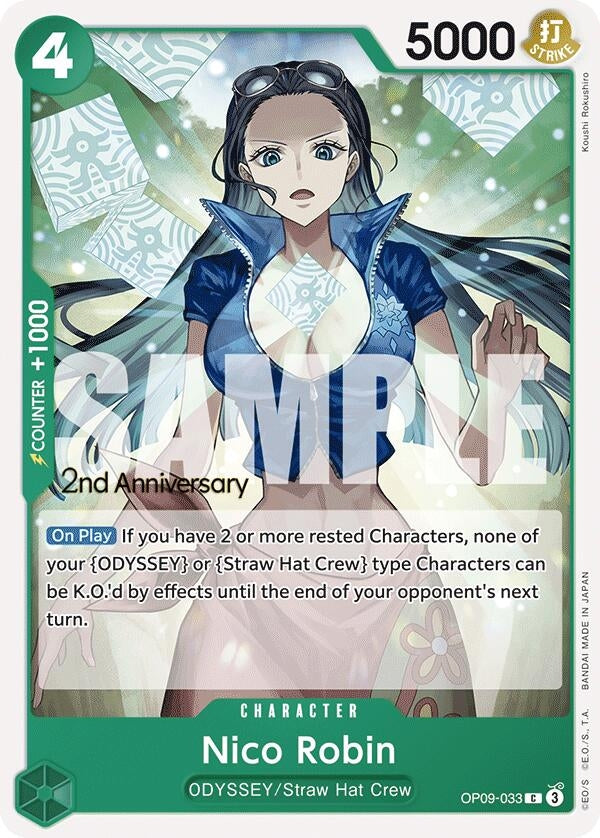 Image for Nico Robin (033) (OP09-033) (Emperors in the New World: 2nd Anniversary Tournament Cards) - One Piece Card Game