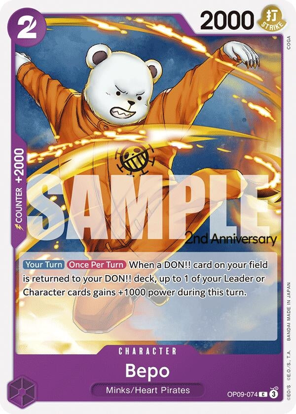 Bepo (OP09-074) (Emperors in the New World: 2nd Anniversary Tournament Cards)