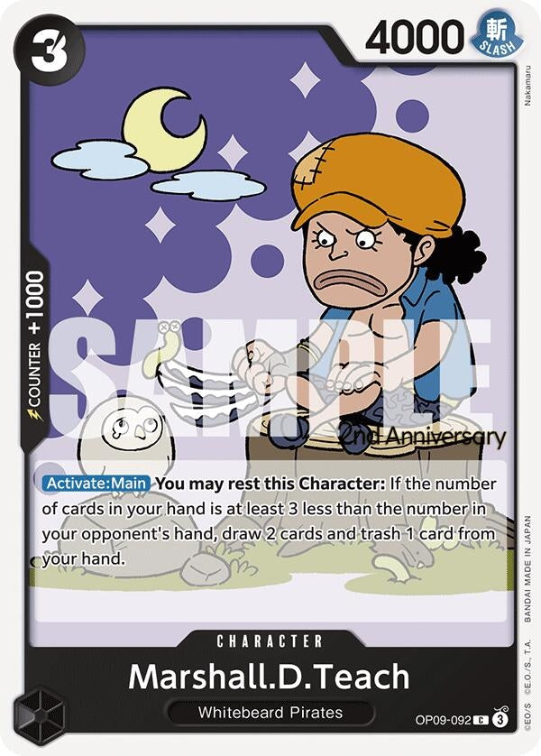 Marshall.D.Teach (092) (OP09-092) (Emperors in the New World: 2nd Anniversary Tournament Cards)
