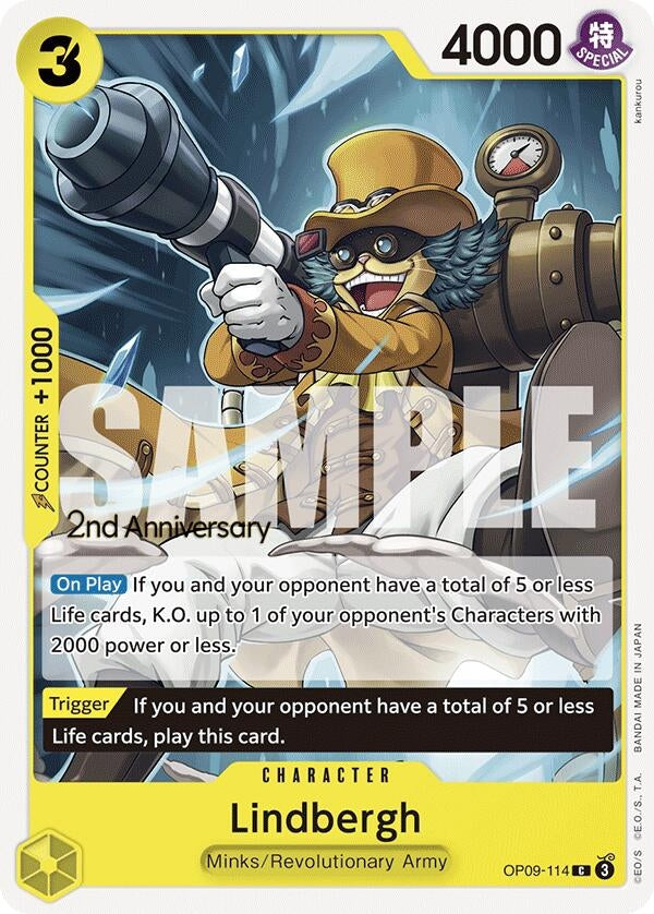 Lindbergh (OP09-114) (Emperors in the New World: 2nd Anniversary Tournament Cards)