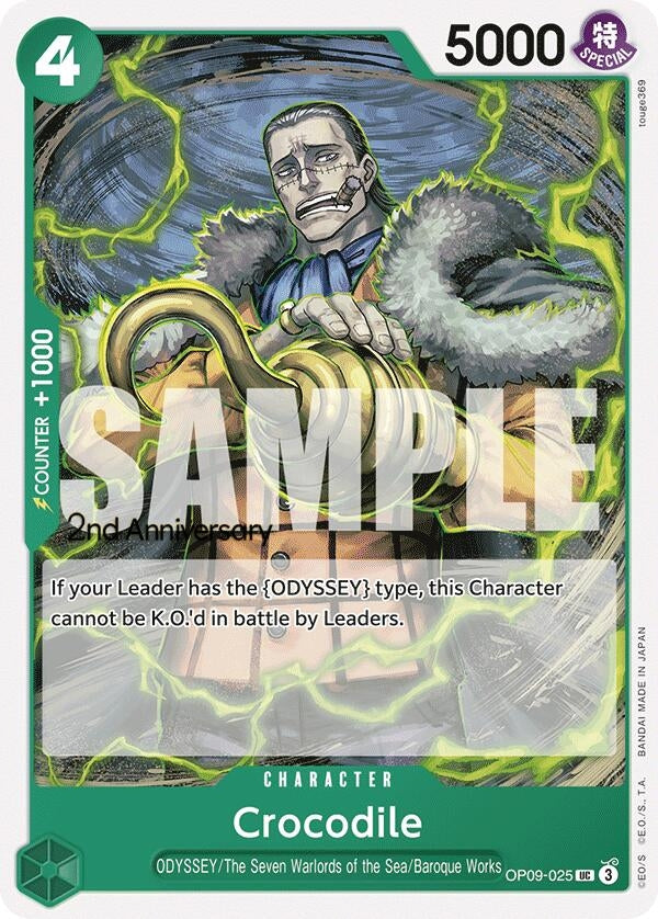 Crocodile (025) (OP09-025) (Emperors in the New World: 2nd Anniversary Tournament Cards)