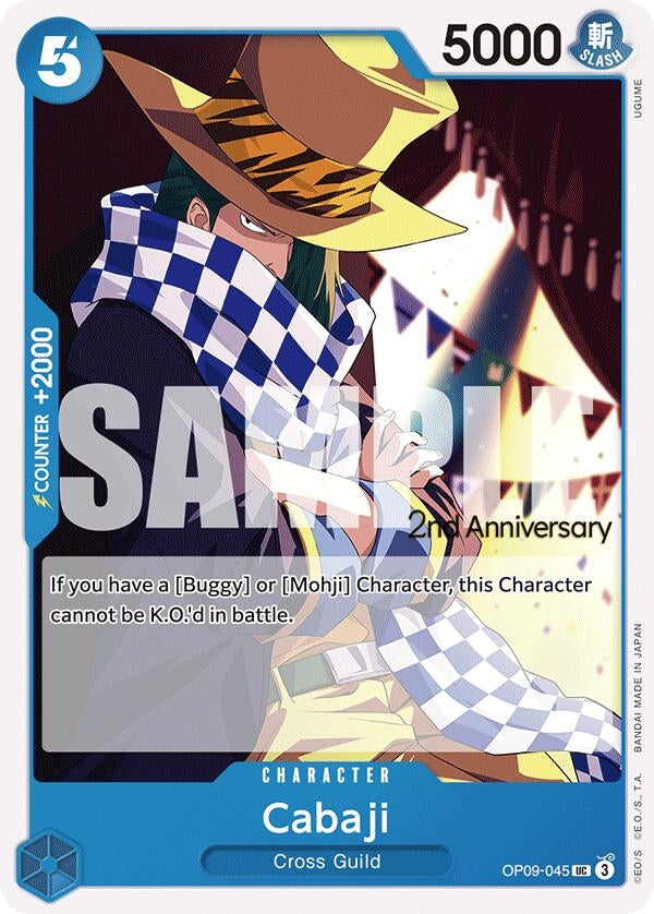 Image for Cabaji (OP09-045) (Emperors in the New World: 2nd Anniversary Tournament Cards) - One Piece Card Game