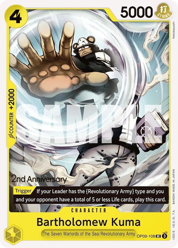 Bartholomew Kuma (OP09-108) (Emperors in the New World: 2nd Anniversary Tournament Cards)