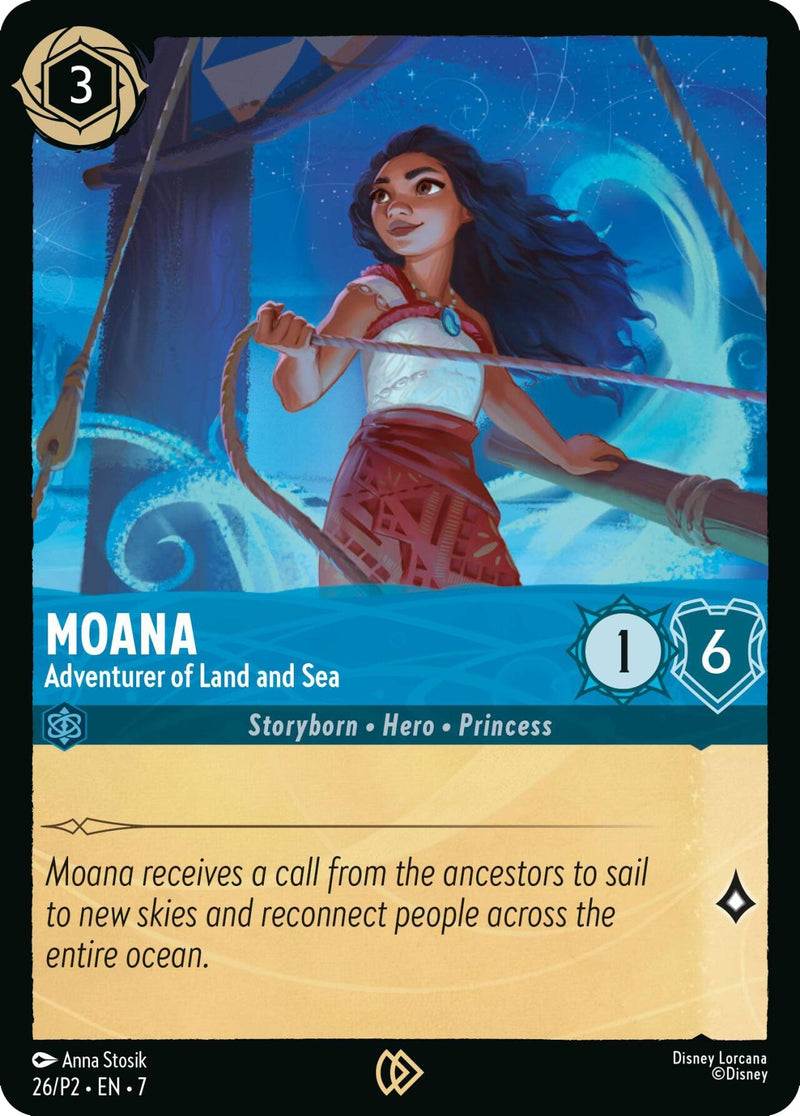 Moana - Adventurer of Land and Sea (26) (Disney Lorcana Promo Cards)