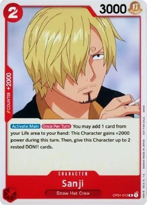 Sanji (OP01-013) (One Piece Demo Deck Cards)