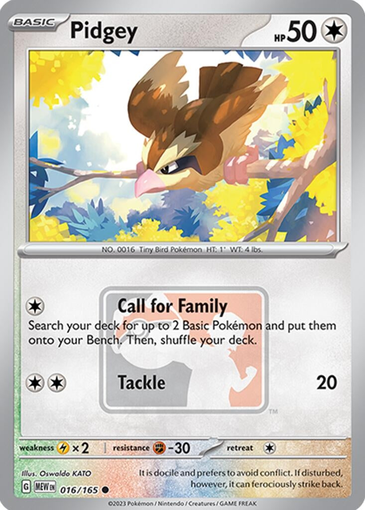 Image for Pidgey - 016/165 (League Promo) (016/165) (League & Championship Cards) - Pokemon