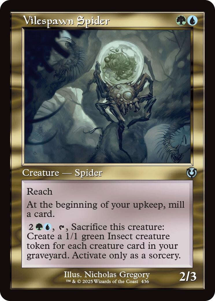 Image for Vilespawn Spider (Retro Frame) (436) - Magic: The Gathering