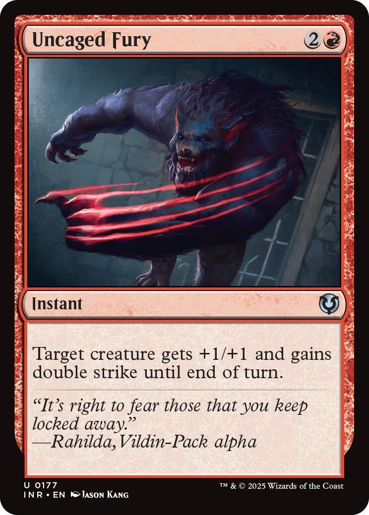 Image for Uncaged Fury (177) - Magic: The Gathering