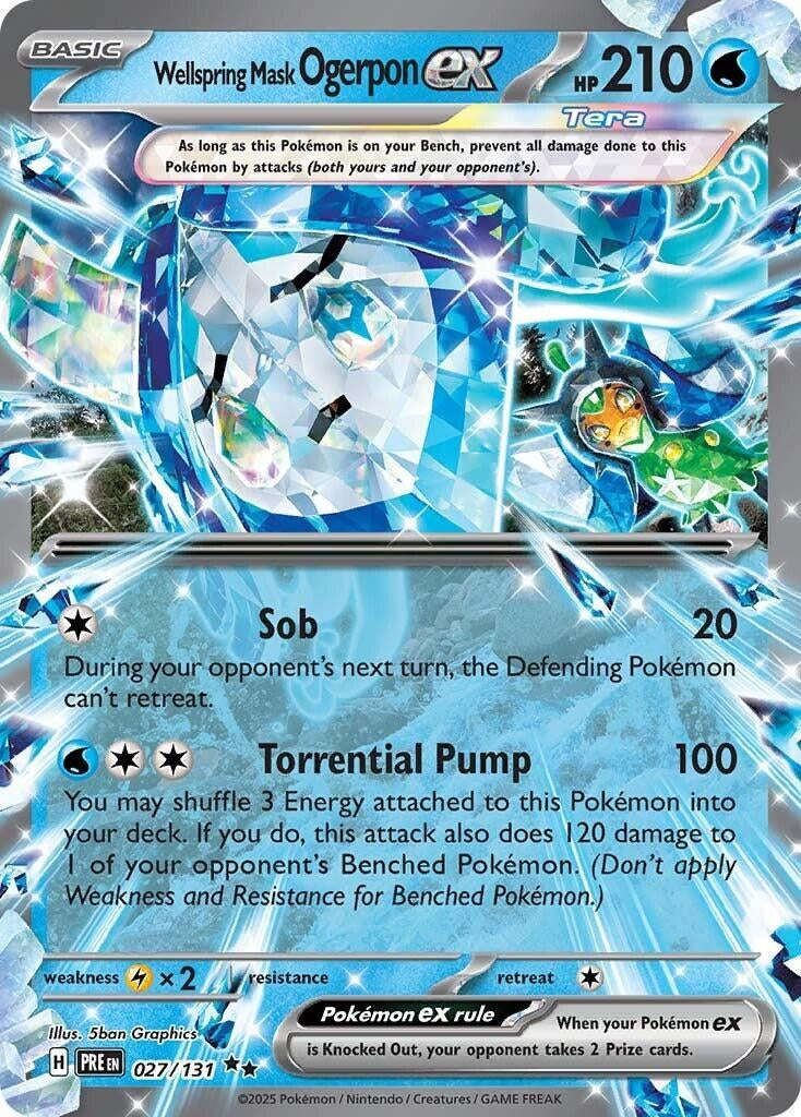 Wellspring Mask Ogerpon ex (027/131) (SV: Prismatic Evolutions)